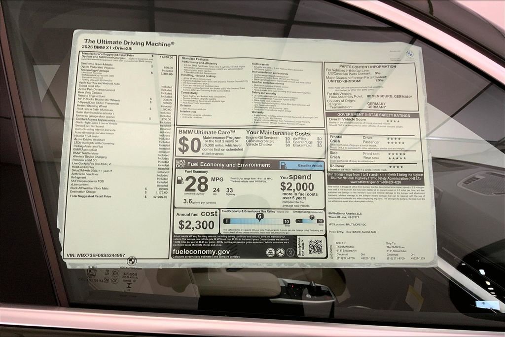 New 2025 BMW X1 xDrive28i w/ Technology Package image 12