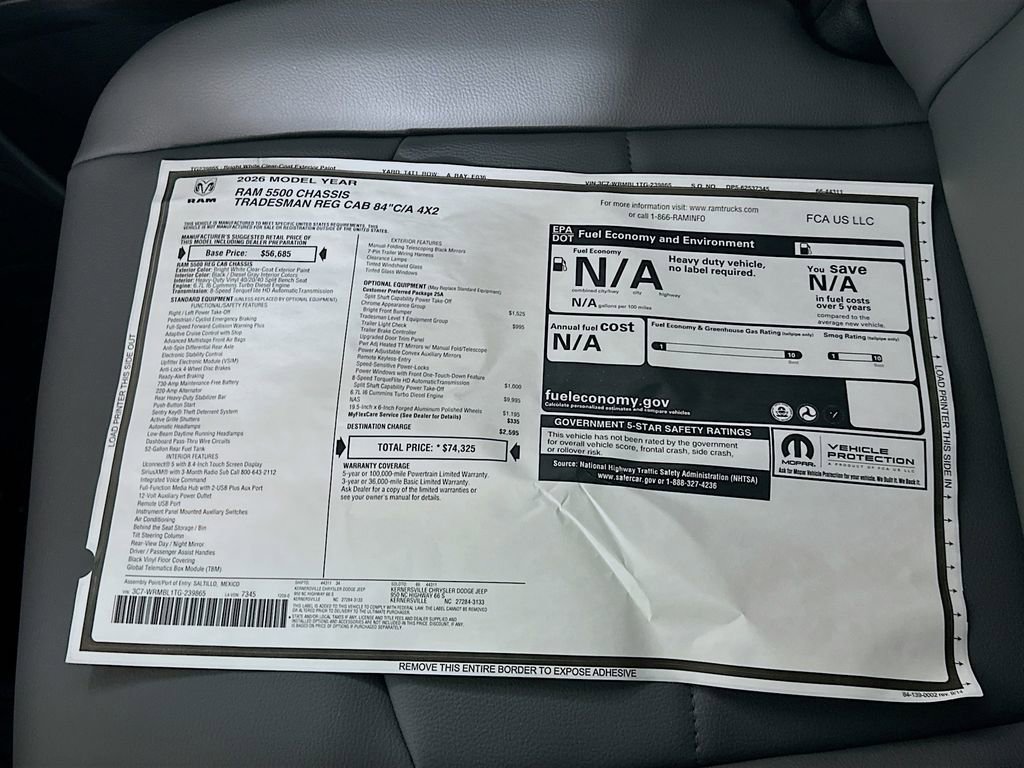 New 2026 RAM 5500 Tradesman w/ Chrome Appearance Group image 20