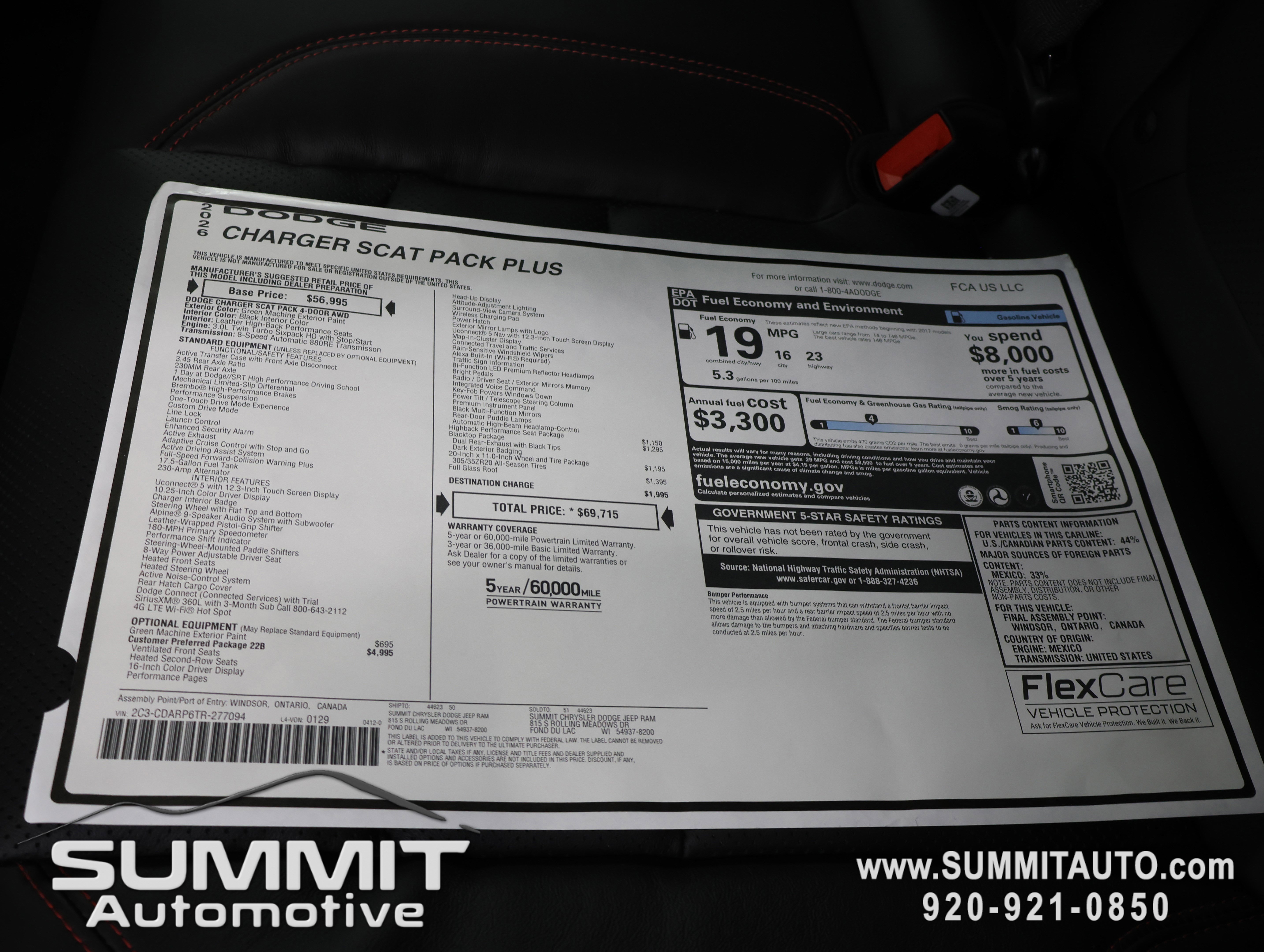 New 2026 Dodge Charger Scat Pack AWD/4WD image 43