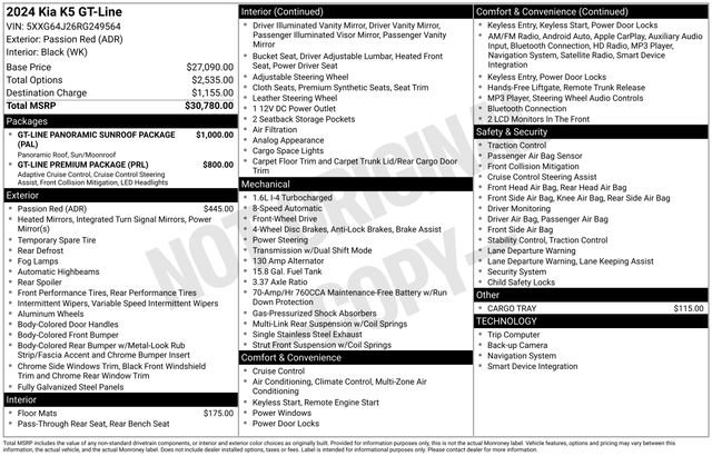 Used 2024 Kia K5 GT-Line image 47