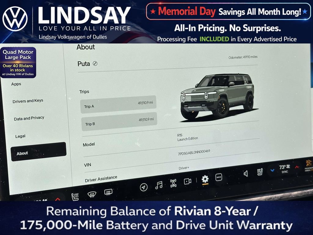 Used 2022 Rivian R1S Launch Edition AWD/4WD image 25