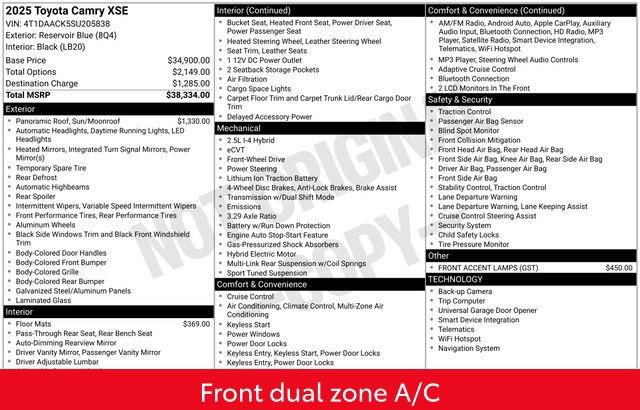 Used 2025 Toyota Camry XSE image 5