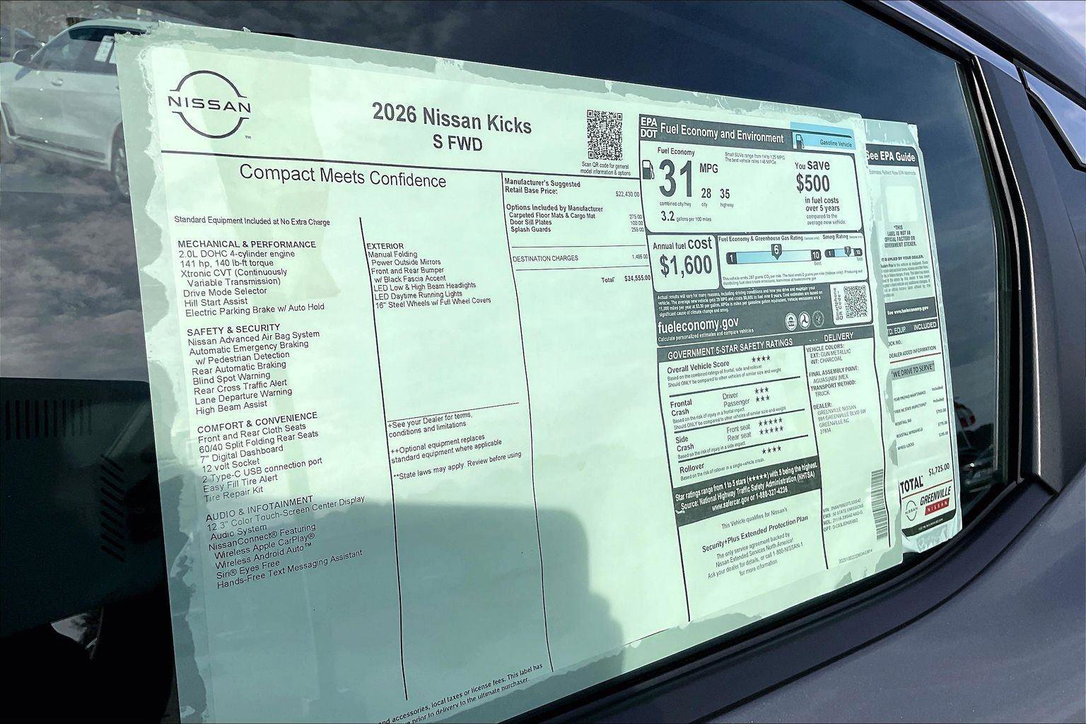 New 2026 Nissan Kicks S FWD image 15