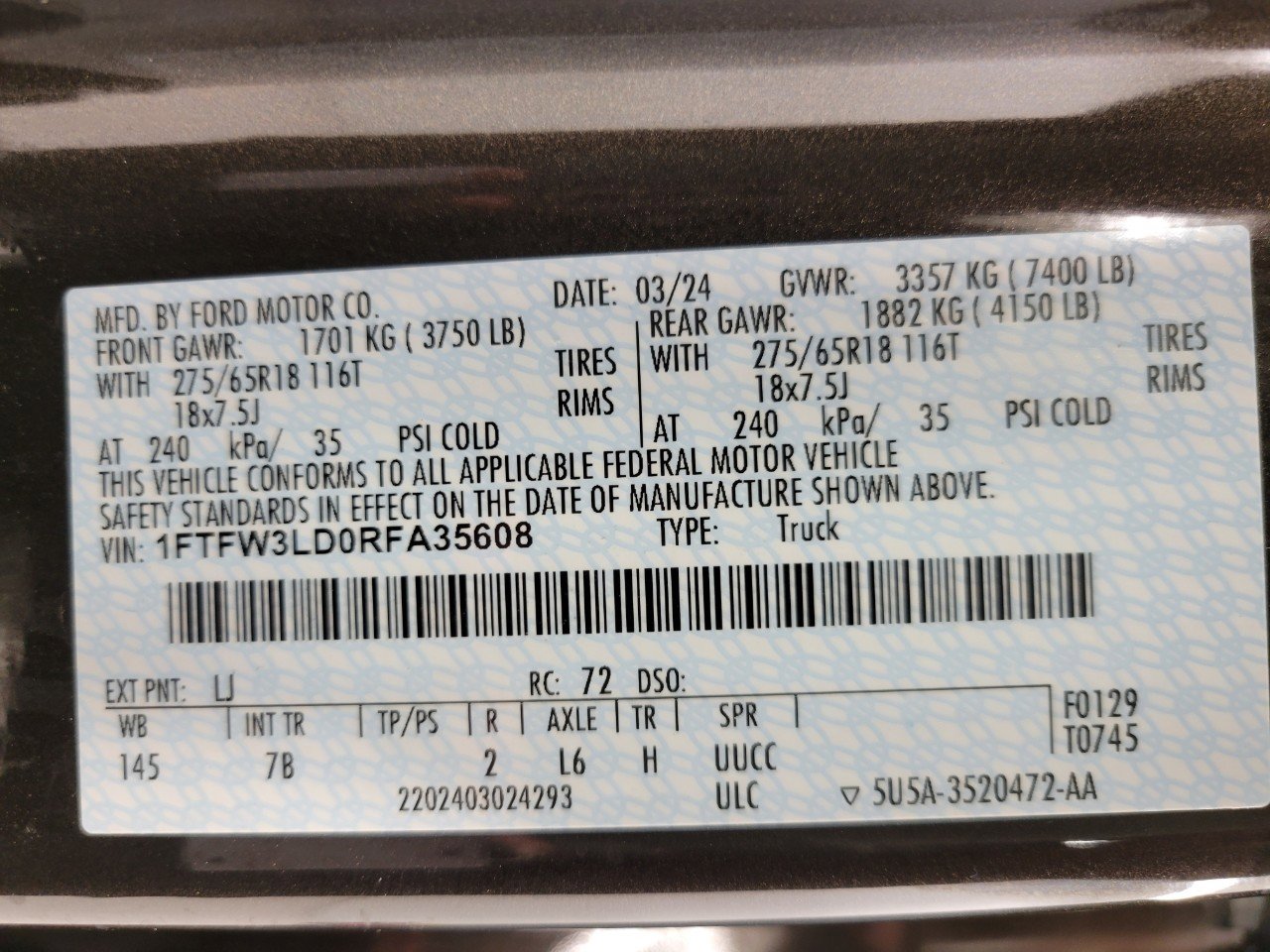 Used 2024 Ford F150 XLT w/ Mobile Office Package image 27