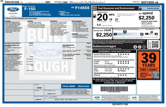 Used 2016 Ford F150 XL w/ Equipment Group 101A Mid AWD/4WD image 4