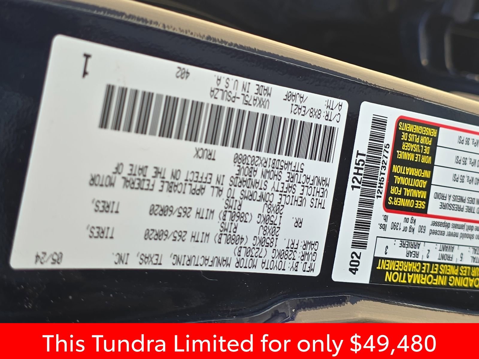 Used 2024 Toyota Tundra Limited image 19