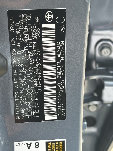 New 2027 Toyota Corolla XLE FWD image 26