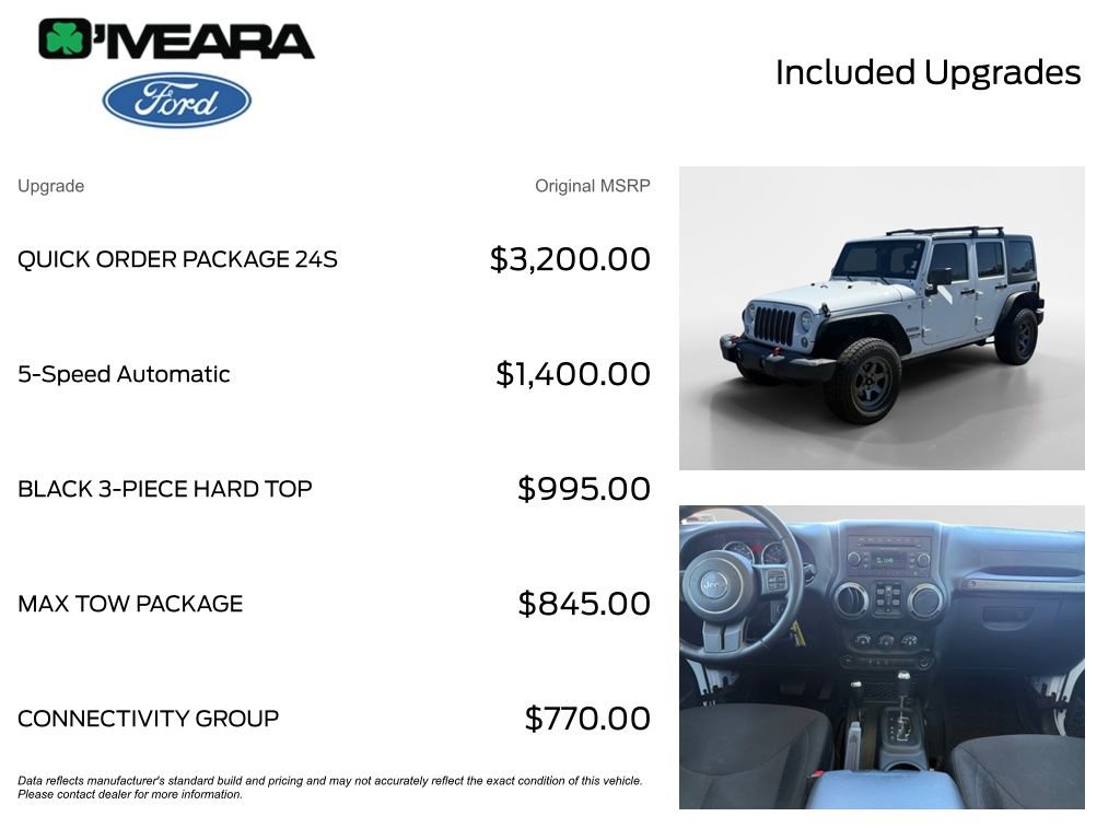 Used 2017 Jeep Wrangler Unlimited Sport w/ Quick Order Package 24S image 4