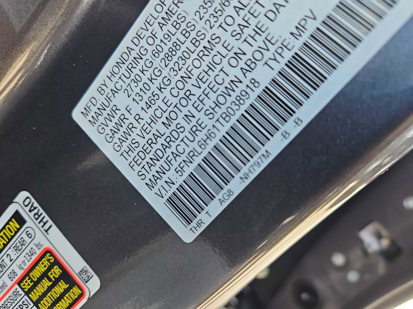 New 2026 Honda Odyssey EX-L image 26