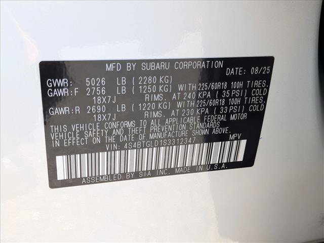 Certified 2025 Subaru Outback Onyx Edition XT AWD/4WD image 25