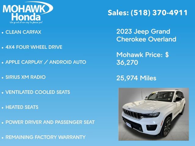 Used 2023 Jeep Grand Cherokee Overland AWD/4WD image 14