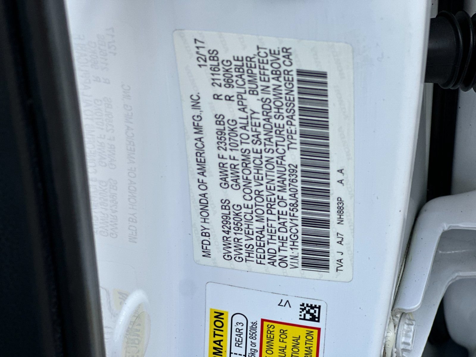 Used 2018 Honda Accord EX-L image 28