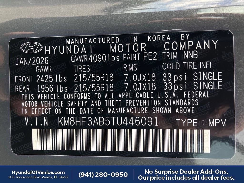 Certified 2026 Hyundai Kona SEL Sport FWD image 23