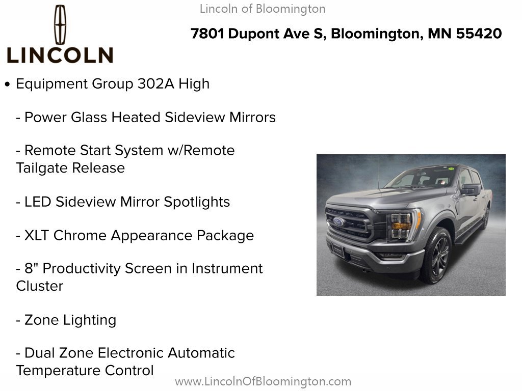 Used 2023 Ford F150 XLT w/ Equipment Group 302A High AWD/4WD image 8