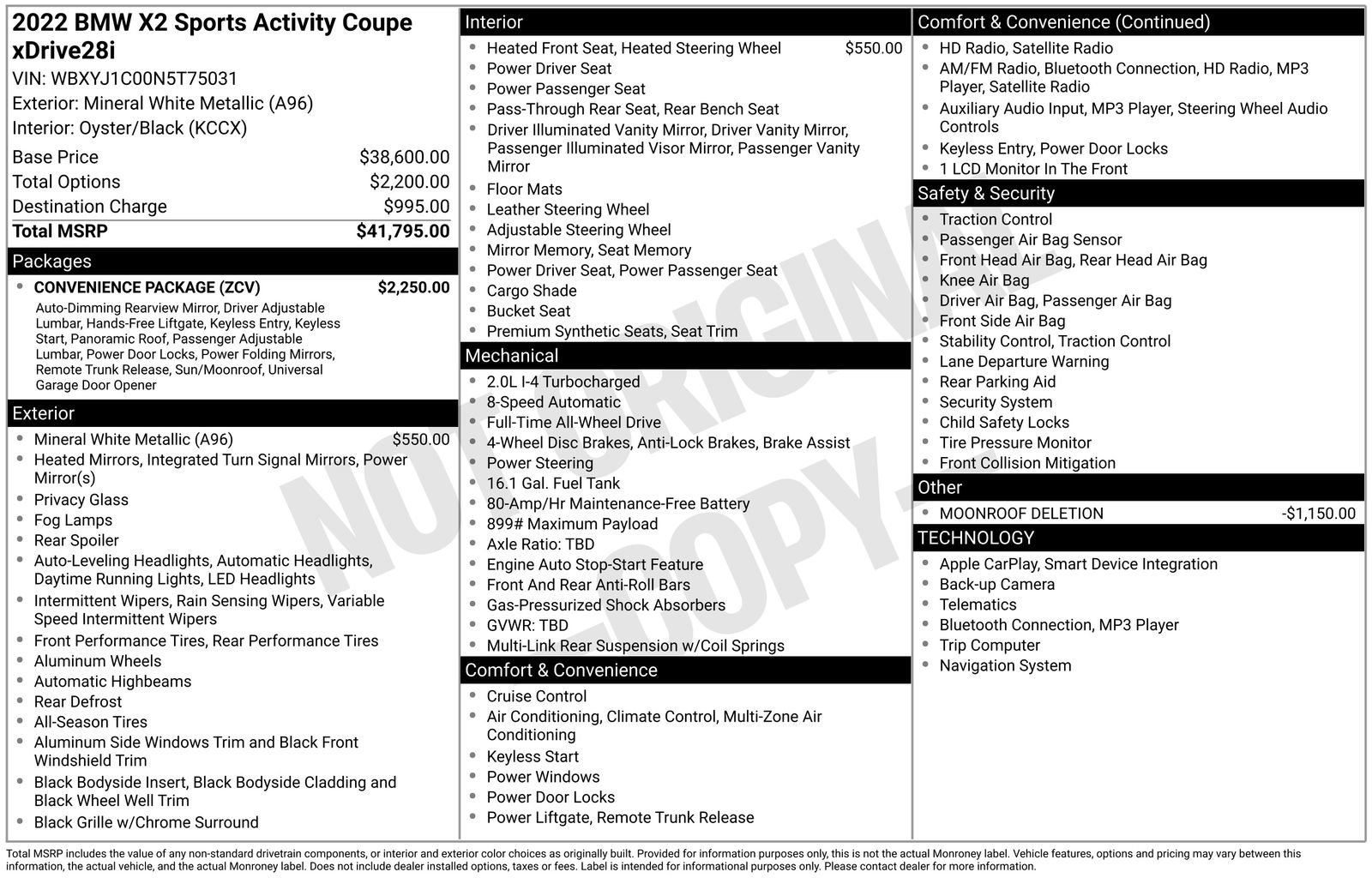 Used 2022 BMW X2 xDrive28i w/ Convenience Package image 6
