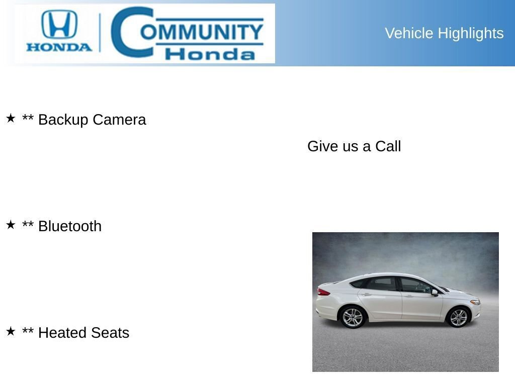 Used 2018 Ford Fusion SE w/ Fusion SE Technology Package FWD image 7