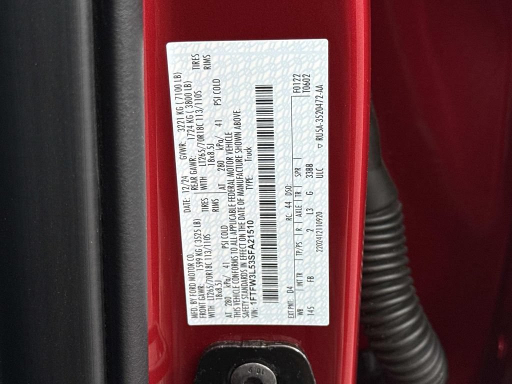 Used 2025 Ford F150 XLT w/ Equipment Group 302A MID AWD/4WD image 31