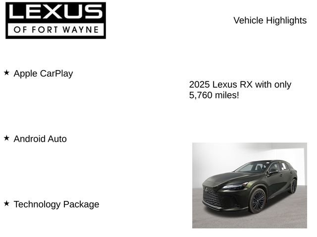 Certified 2025 Lexus RX 350 AWD image 7