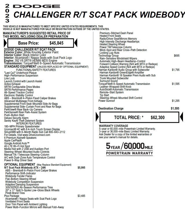 Used 2023 Dodge Challenger R/T Scat Pack image 2