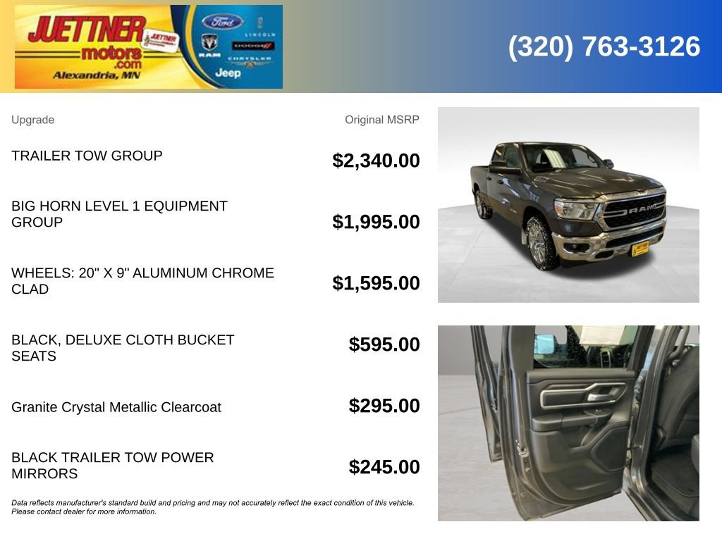 Used 2023 RAM 1500 Big Horn w/ Trailer Tow Group AWD/4WD image 5