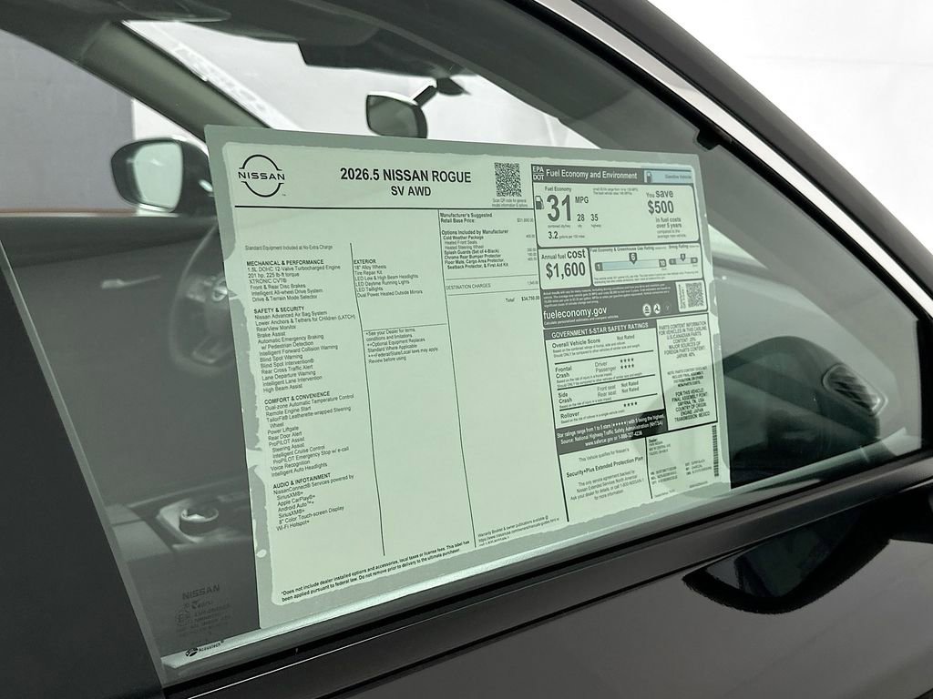 New 2026 Nissan Rogue SV w/ Cold Weather Package AWD/4WD image 13