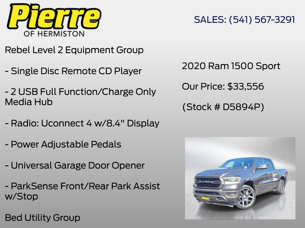 Used 2020 RAM 1500 Sport w/ Alpine Leather & Sound Group AWD/4WD image 18