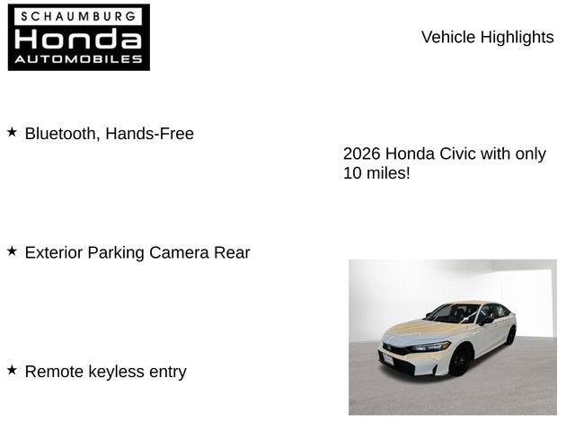 New 2026 Honda Civic Sport image 8