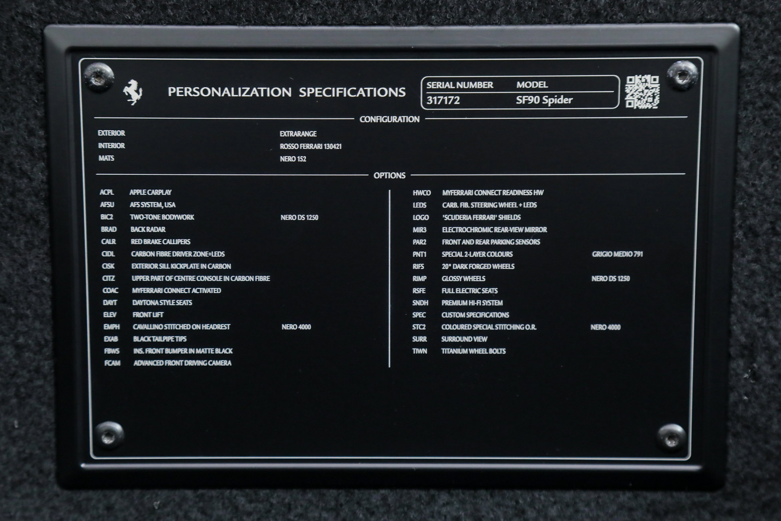 Certified 2025 Ferrari SF90 Spider AWD/4WD image 56