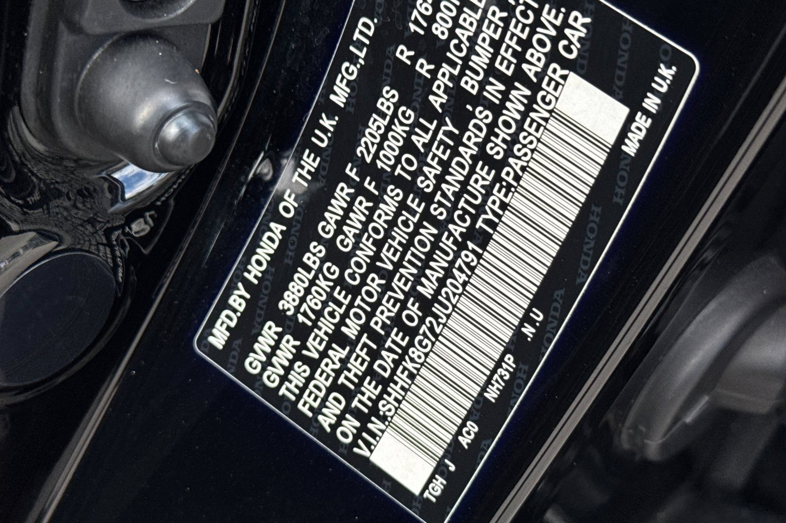 Certified 2018 Honda Civic Type R image 29