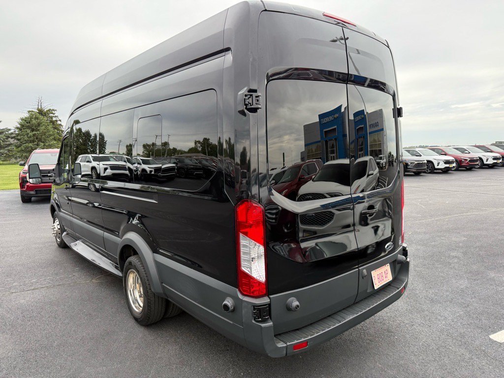Used 2017 Ford Transit 350 148 High Roof Extended DRW w/ Exterior Upgrade Package RWD video 3