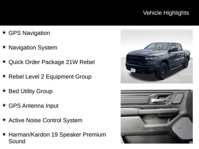 Used 2026 RAM 1500 Rebel w/ Rebel Level 2 Equipment Group image 8