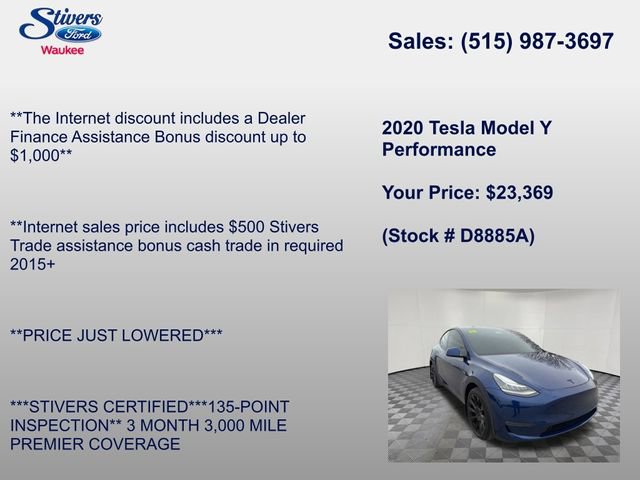 Used 2020 Tesla Model Y Performance image 7