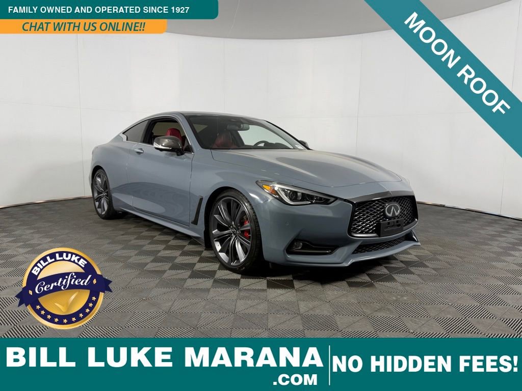 Used 2022 INFINITI Q60 Red Sport 400 w/ Carbon Fiber Package