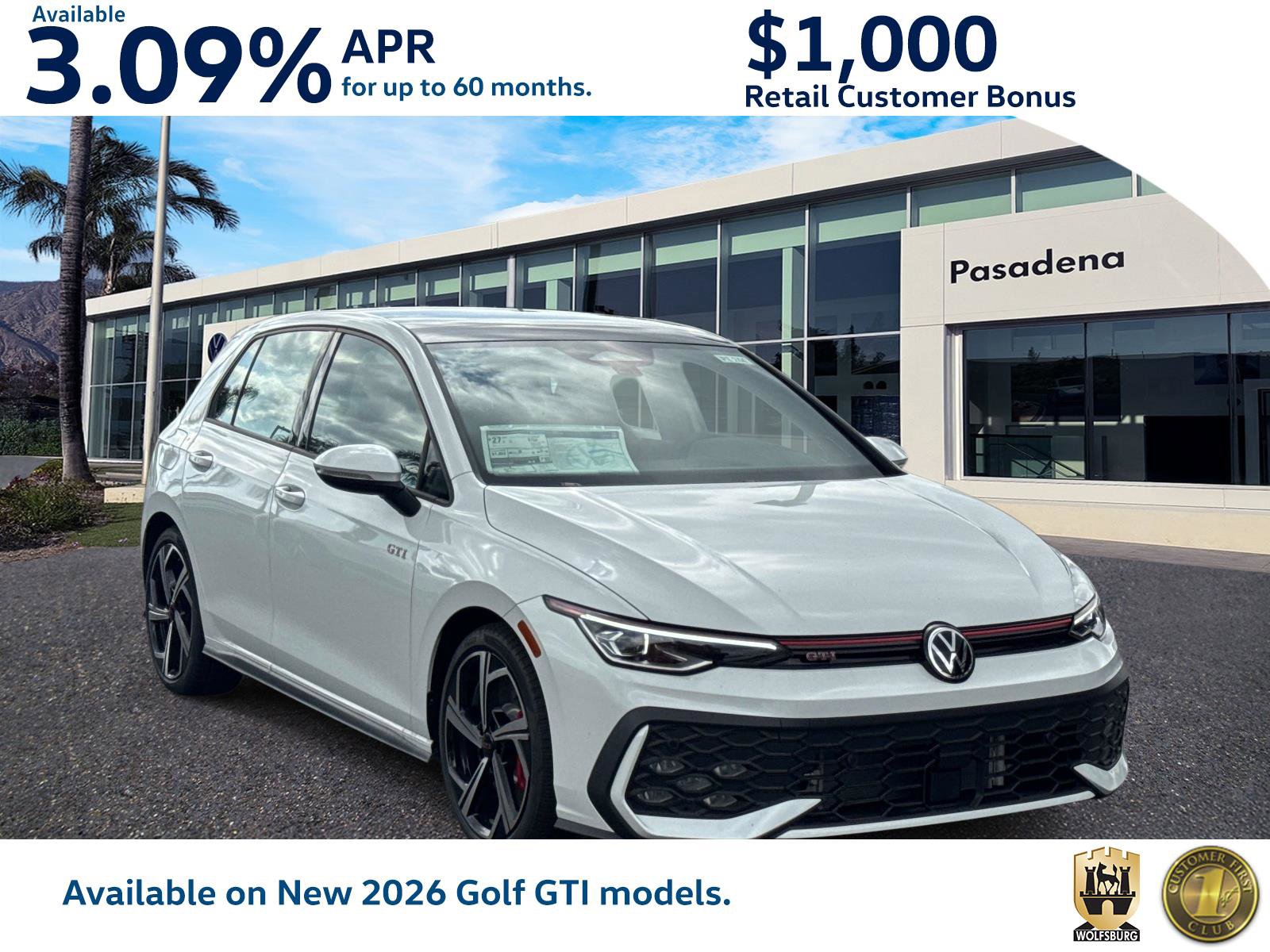 New 2026 Volkswagen GTI SE image 1