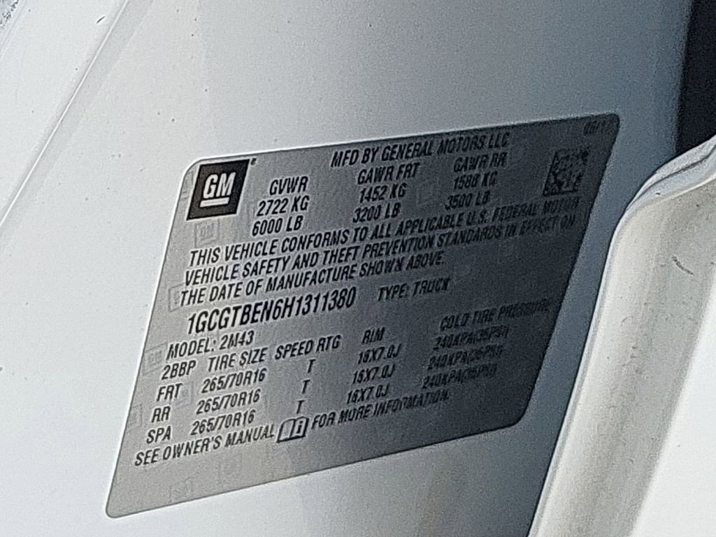 Used 2017 Chevrolet Colorado W/T w/ WT Convenience Package image 36