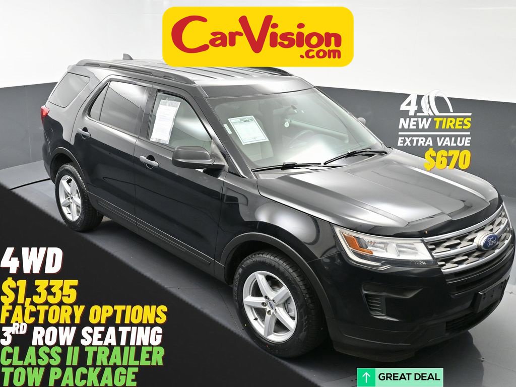 Used 2018 Ford Explorer 4WD w/ Class II Trailer Tow Package