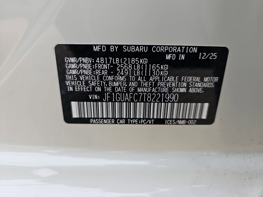 New 2026 Subaru Impreza 2.0i Sport image 34