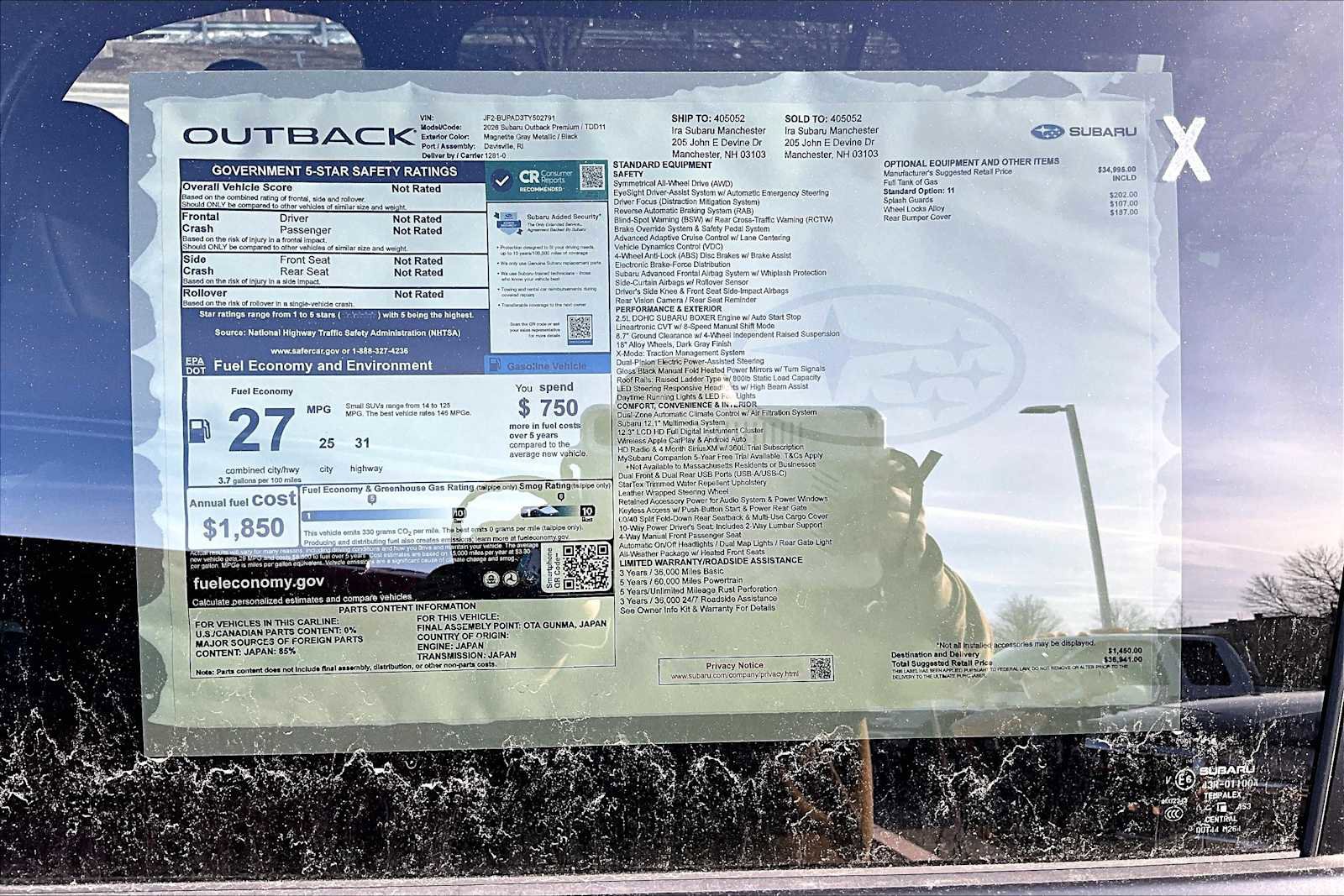 New 2026 Subaru Outback Premium image 18