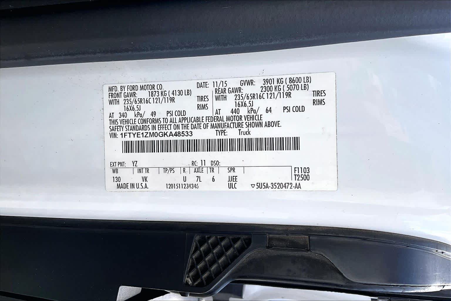Used 2016 Ford Transit 150 130 Low Roof RWD image 33
