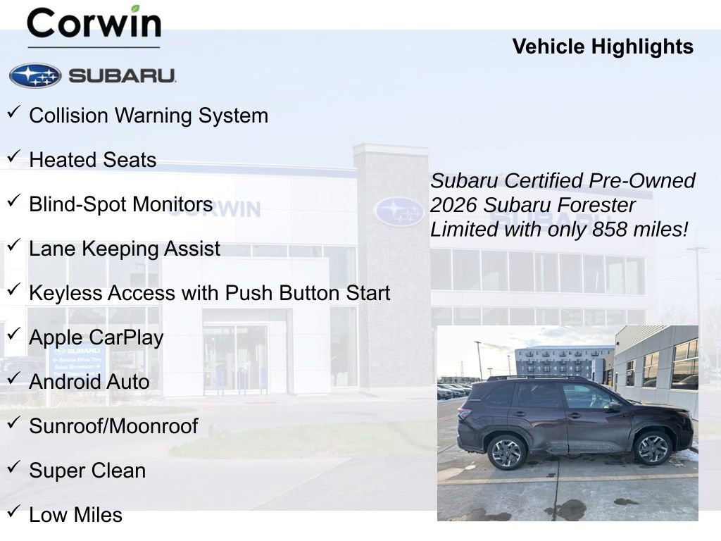 Used 2026 Subaru Forester Limited image 9