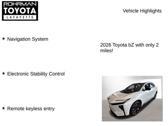 New 2026 Toyota bZ Limited image 7