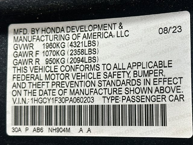 Certified 2023 Honda Accord EX image 33