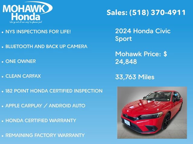 Certified 2024 Honda Civic Sport image 8