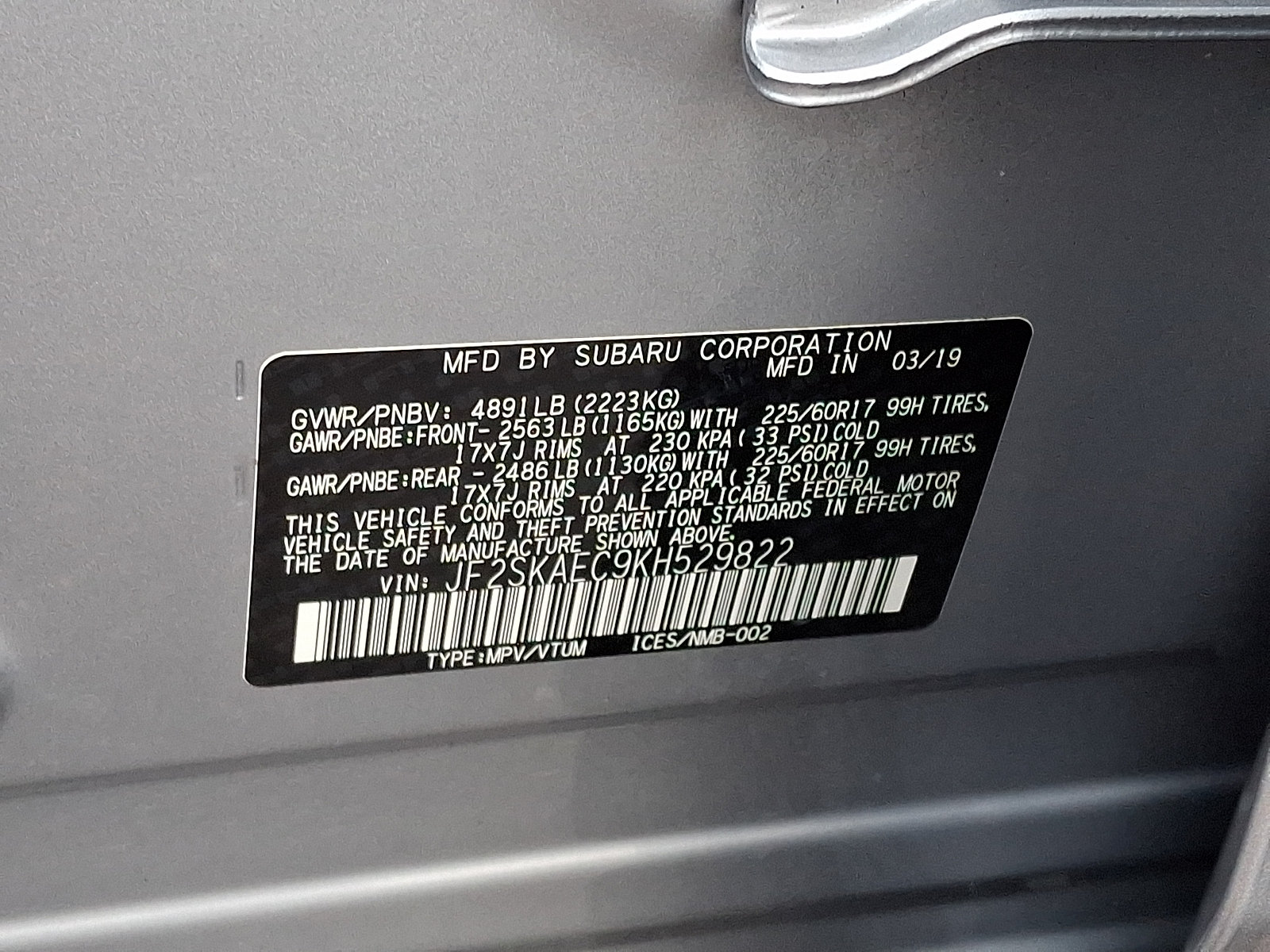 Used 2019 Subaru Forester Premium w/ All-Weather Package AWD/4WD image 28