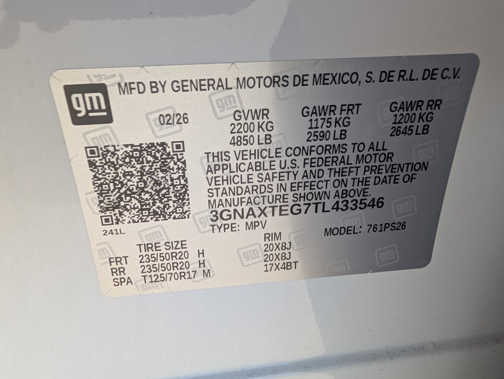 New 2026 Chevrolet Equinox RS w/ Convenience Package III AWD/4WD image 23