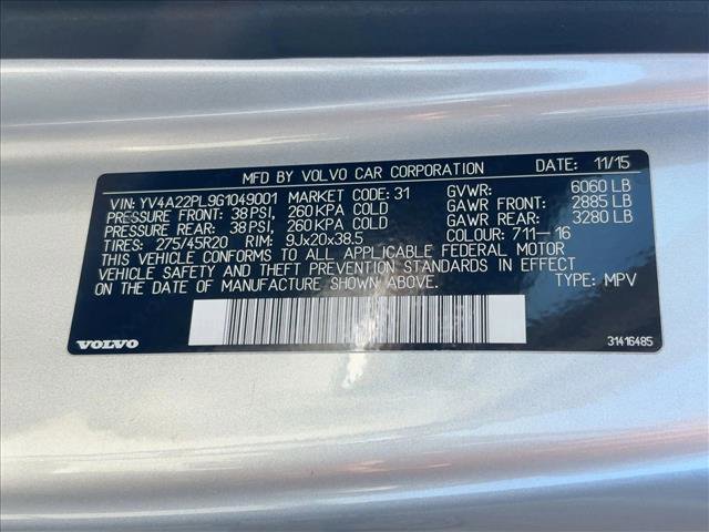 Used 2016 Volvo XC90 T6 Inscription w/ Vision Package image 25