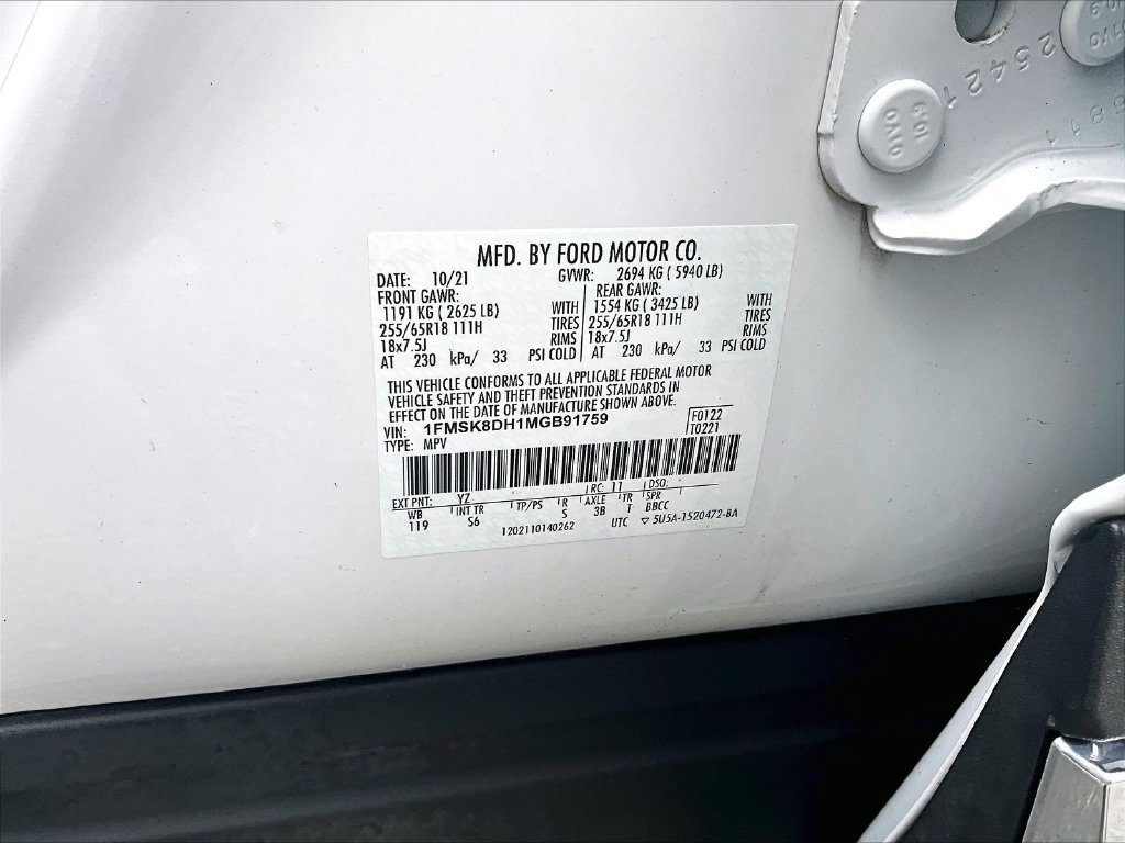 Used 2021 Ford Explorer XLT w/ Equipment Group 202A AWD/4WD image 35