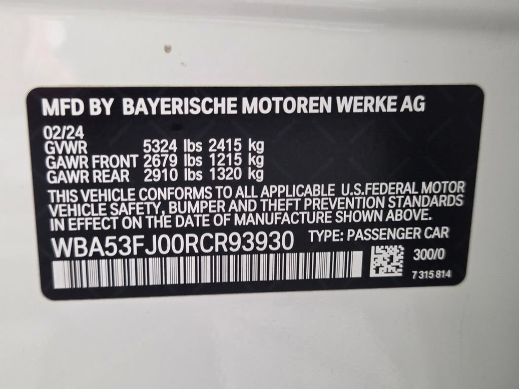 Used 2024 BMW 530i xDrive w/ M Sport Package AWD/4WD image 33