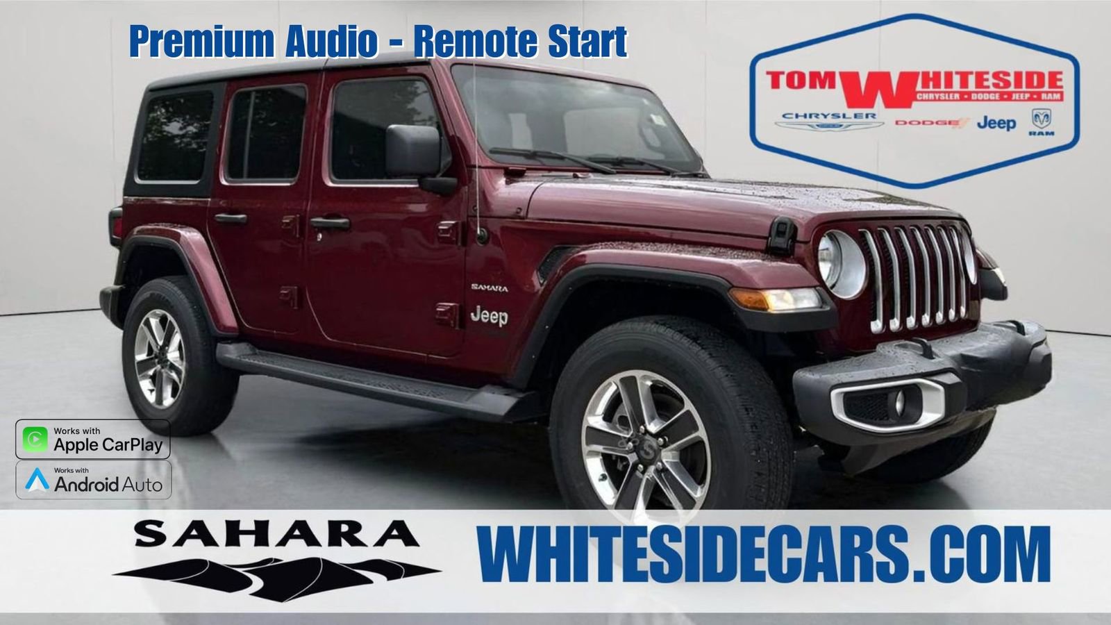 Used 2021 Jeep Wrangler Unlimited Sahara w/ Uconnect 4C Nav & Sound Group