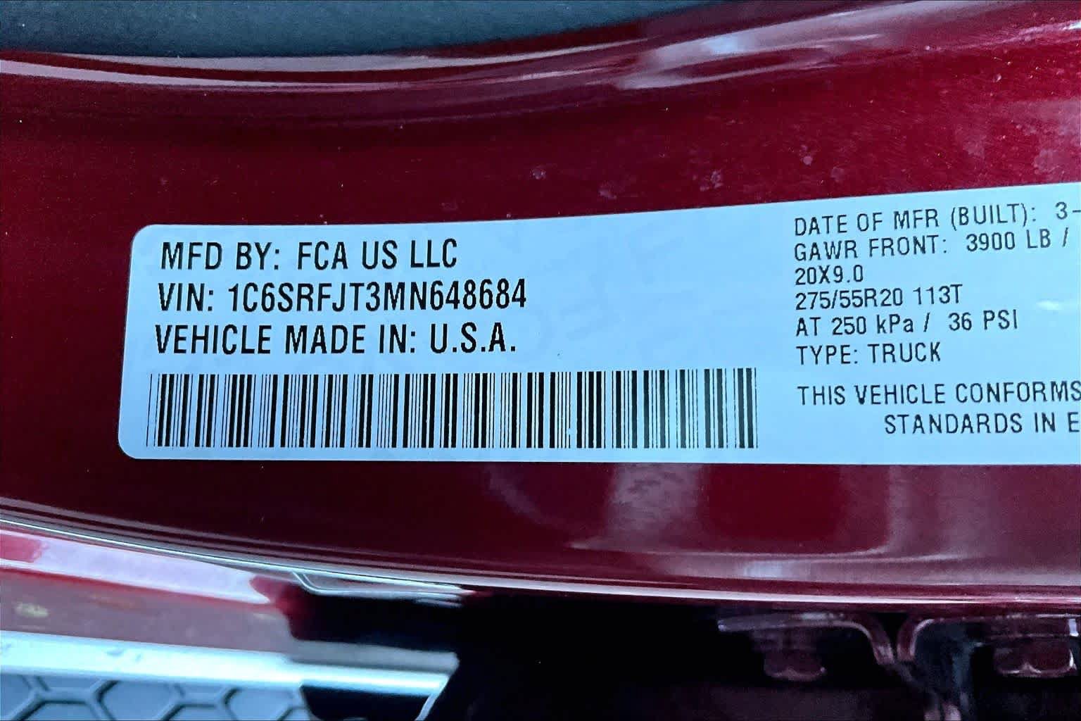 Used 2021 RAM 1500 Laramie AWD/4WD image 33